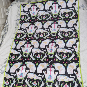 Of Bones and Fangs Blanket