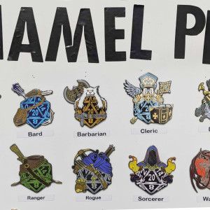 TTRPG Enamel Pins