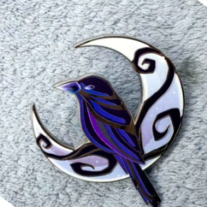 Raven Enamel Pin