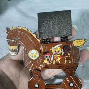 Trojan Horse Enamel Pin